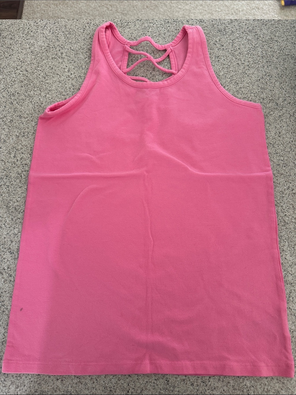 Old Navy Hot Pink Crisscross Back Tank Top